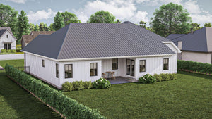 G7625-A Modern Farmhouse, 2 Bedrooms, 2 Bathrooms | Harding House Plan Exterior-4