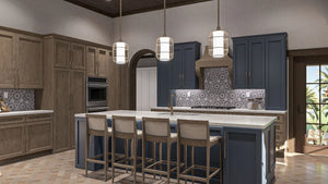 G7642-A Mediterranean House Kitchen, 2 Bedrooms, 2 Bathrooms | Rimrock House Plan 