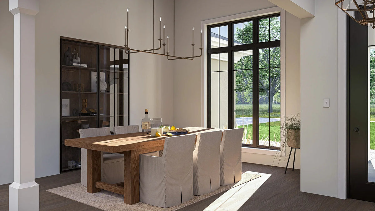 G7643-A Contemporary House Dining, 2 Bedrooms, 2.5 Bathrooms | Sierra Vista House Plan 