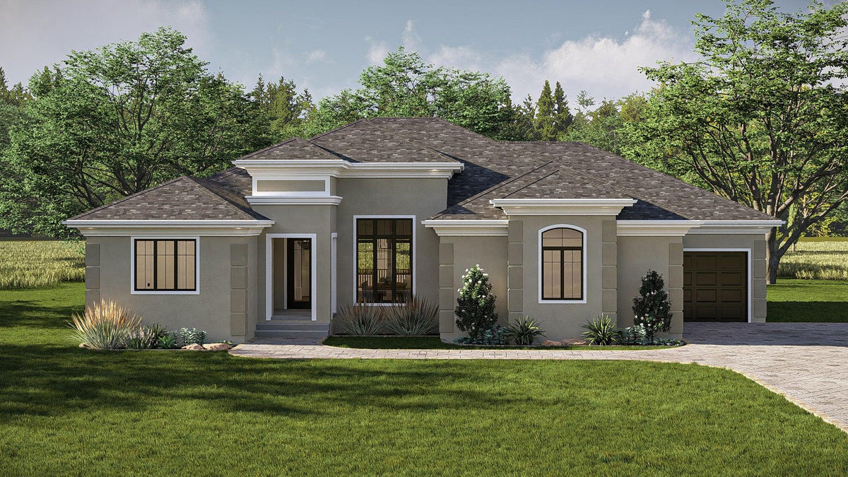 G7643-A Contemporary House, 2 Bedrooms, 2.5 Bathrooms | Sierra Vista House Plan Exterior-2