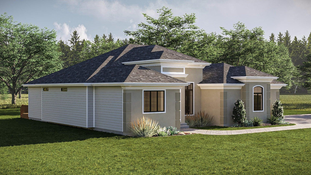 G7643-A Contemporary House, 2 Bedrooms, 2.5 Bathrooms | Sierra Vista House Plan Exterior-3