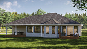 G7643-A Contemporary House, 2 Bedrooms, 2.5 Bathrooms | Sierra Vista House Plan Exterior-4