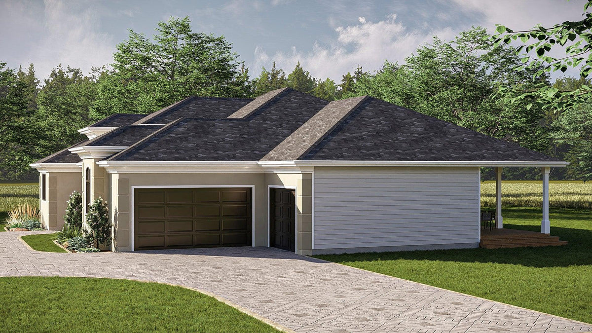 G7643-A Contemporary House, 2 Bedrooms, 2.5 Bathrooms | Sierra Vista House Plan Exterior-5