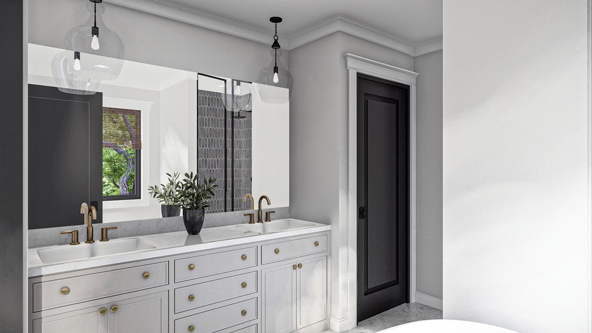 G7729-A Modern Farmhouse Master Bathroom, 3 Bedrooms, 2.5 Bathrooms | Herman Farm