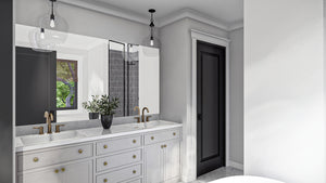 G7729-A Modern Farmhouse Master Bathroom, 3 Bedrooms, 2.5 Bathrooms | Herman Farm