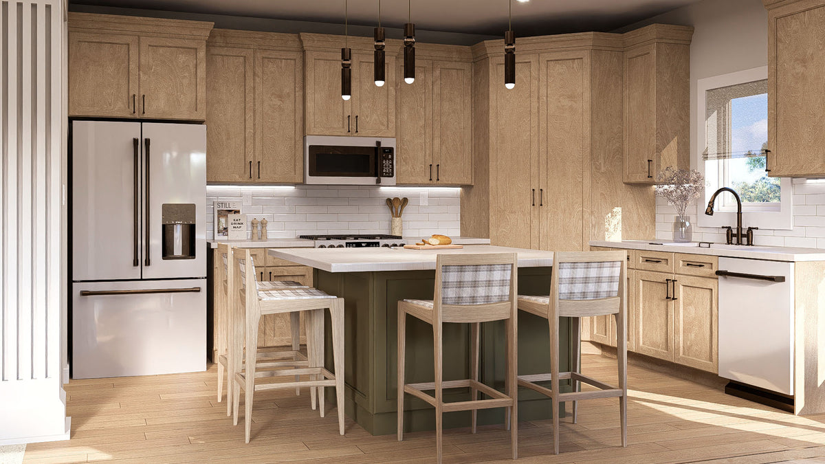 G7729-A Contemporary House Kitchen, 3  Bedrooms, 2 Bathrooms | Freeman 