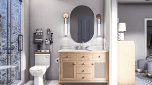 G7731-A Traditional House Master Bathroom, 3 Bedrooms, 2 Bathrooms | Mayberry 