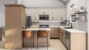 G7731-A Traditional House Kitchen, 3 Bedrooms, 2 Bathrooms | Mayberry 