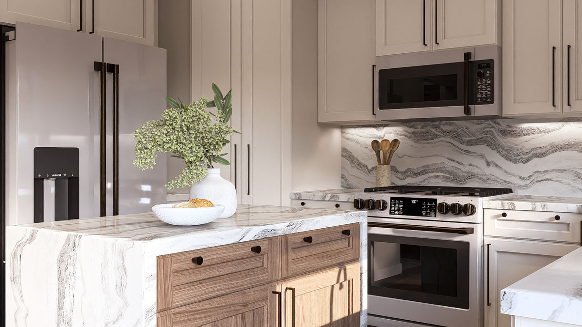 G7733-A Traditional House Kitchen, 3 Bedrooms, 2 Bathrooms | Springhill 