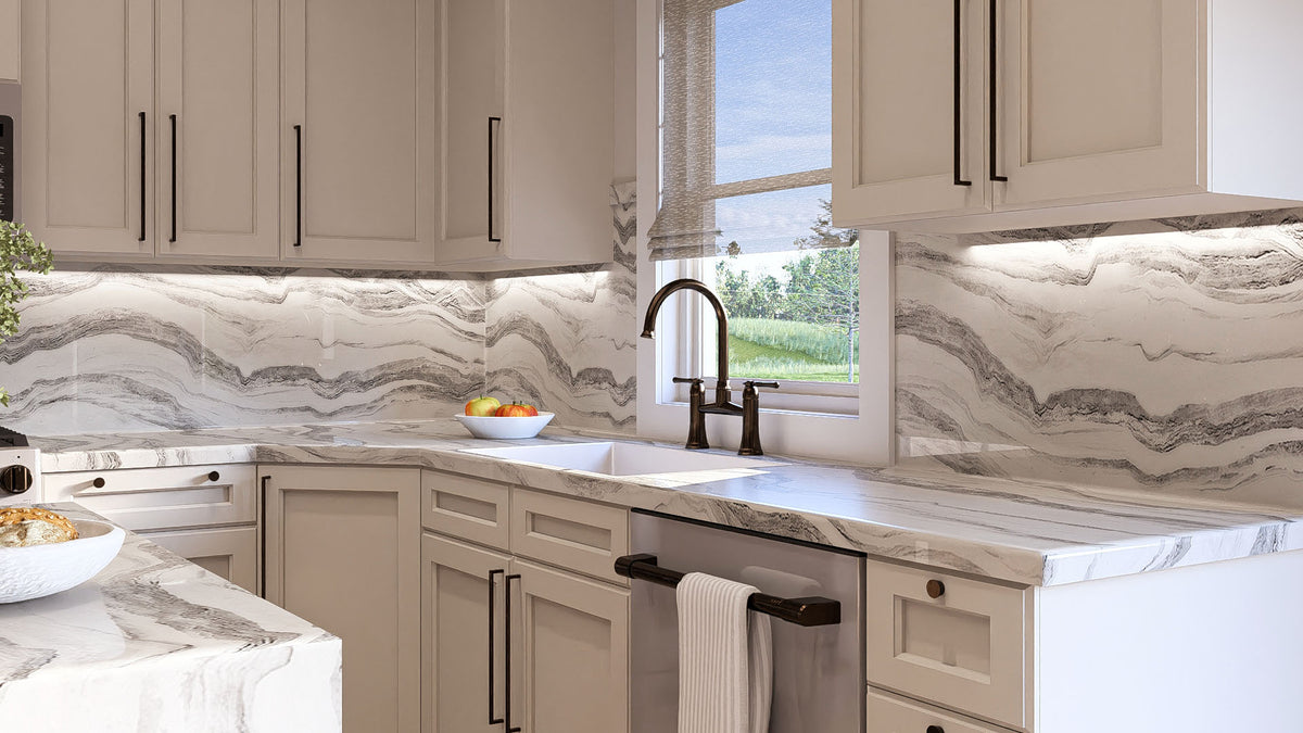 G7733-A Traditional House Kitchen, 3 Bedrooms, 2 Bathrooms | Springhill 