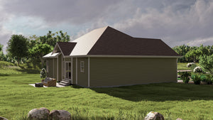 G7733-A Traditional House, 3 Bedrooms, 2 Bathrooms | Springhill Exterior-4