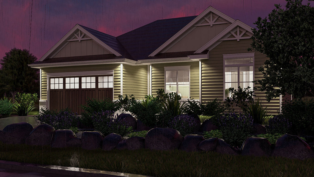 G7733-A Traditional House, 3 Bedrooms, 2 Bathrooms | Springhill Exterior-6
