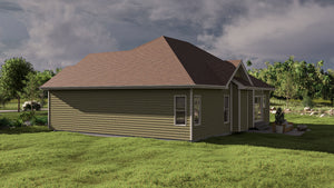 G7733-A Traditional House, 3 Bedrooms, 2 Bathrooms | Springhill Exterior-5