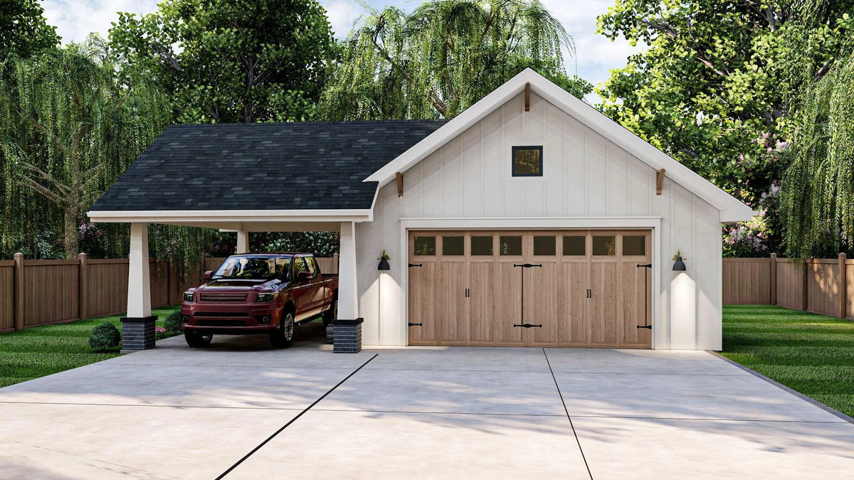 Caldwell Garage Plan - Archival Designs House Plans