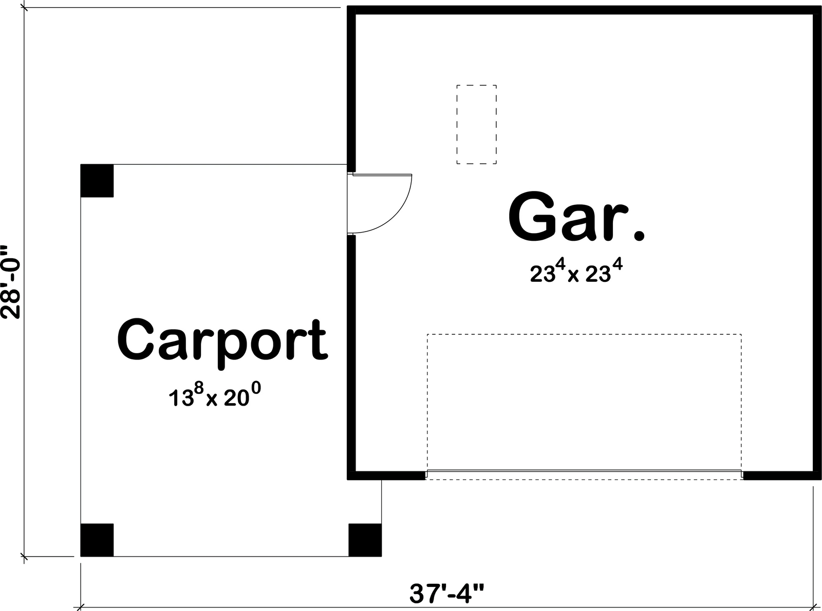 Caldwell Garage Plan - Archival Designs House Plans