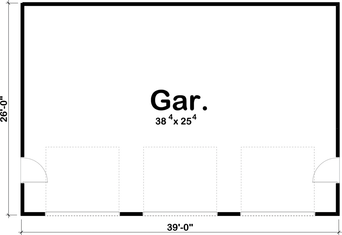 Hartley Garage Floor Plan