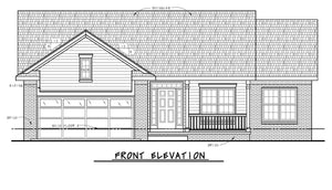 AB7945-A Traditional House, 4 Bedrooms, 2 Bathrooms | McClover 29302 Front Elevation