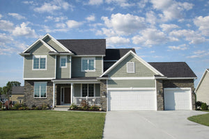 AB8075-A Traditional House, 4 Bedrooms, 2.5 Bathrooms | Fasano House Plan with 3-car Garage Option
