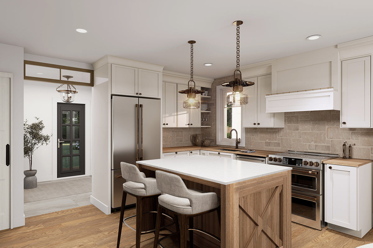 T8029-A Modern Farmhouse Kitchen, 3 Bedrooms, 1.5 Bathrooms | Larch Lake 2937 