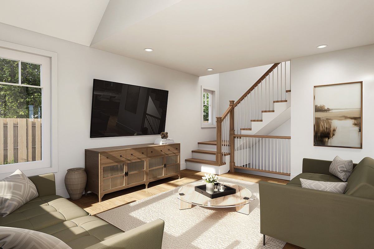 T8029-A Modern Farmhouse Living Room, 3 Bedrooms, 1.5 Bathrooms | Larch Lake 2937 