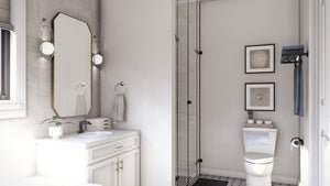 G7881-A Cottage House Bathroom, 3 Bedrooms, 2 Bathrooms | Greenwood Cottage 29389 