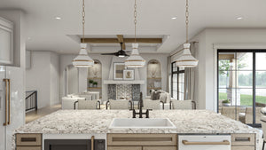 G7959-A Cottage House Kitchen, 4 Bedrooms, 3 Bathrooms | Cottage Hill 29408 