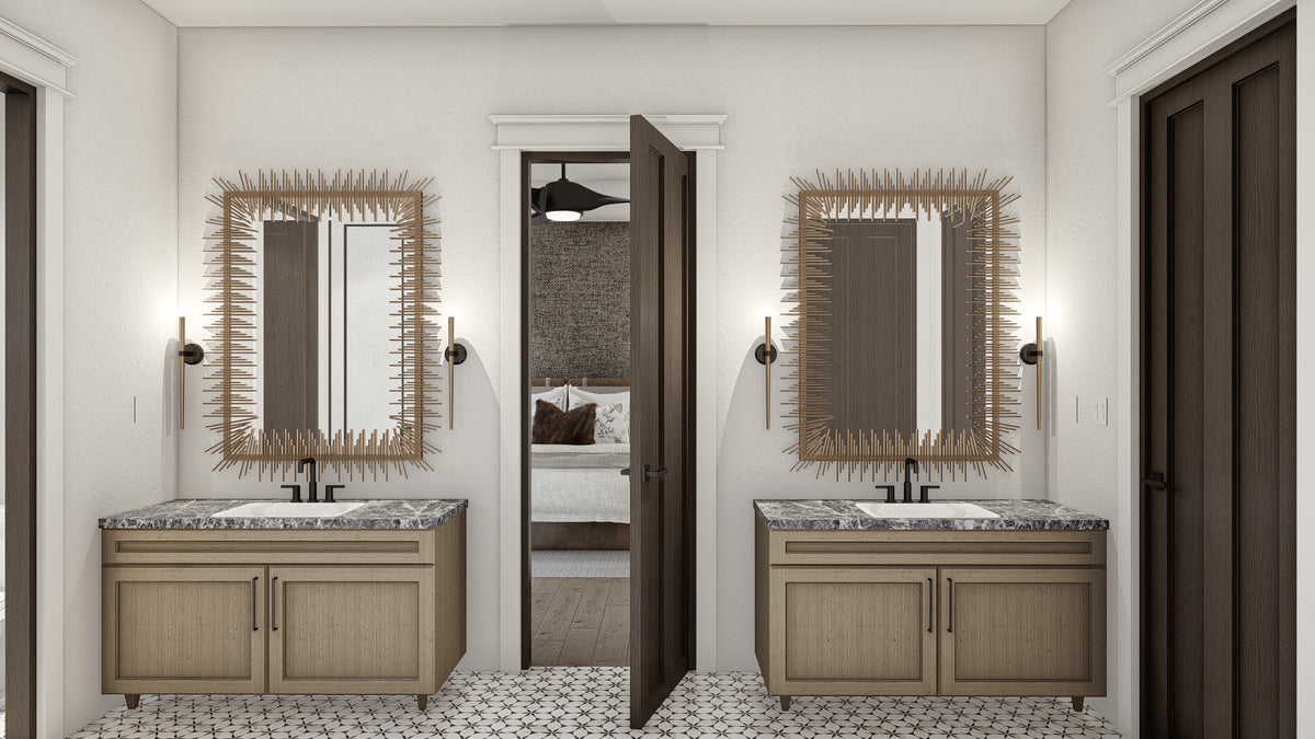 G7959-A Cottage House Master Bathroom, 4 Bedrooms, 3 Bathrooms | Cottage Hill 29408 