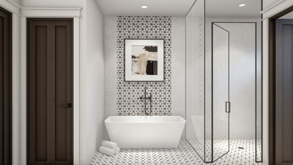 G7959-A Cottage House Master Bathroom, 4 Bedrooms, 3 Bathrooms | Cottage Hill 29408 