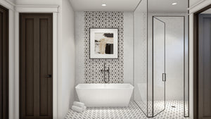 G7959-A Cottage House Master Bathroom, 4 Bedrooms, 3 Bathrooms | Cottage Hill 29408 
