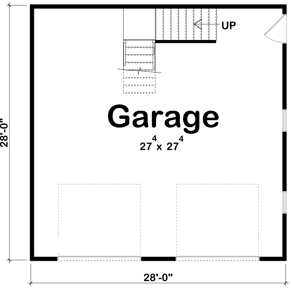 Ferentz Garage Plan - Archival Designs House Plans, floor plan