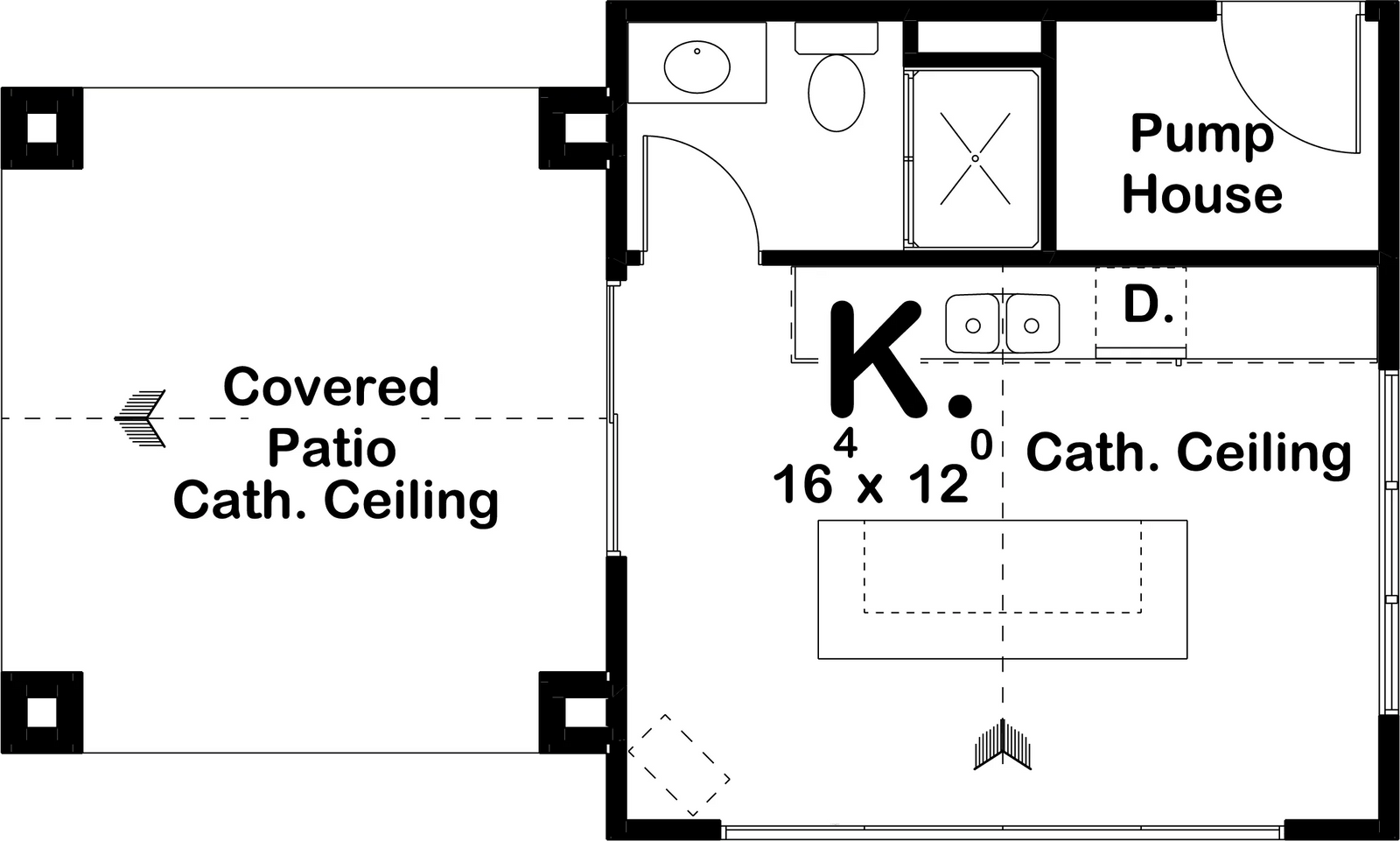 Birchwood Pool House Plan - Archival Designs House Plans