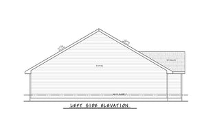 AB7748-A Duplex Craftsman House Left Elevation, 2 Bedrooms, 2 Bathrooms | Carr Twin