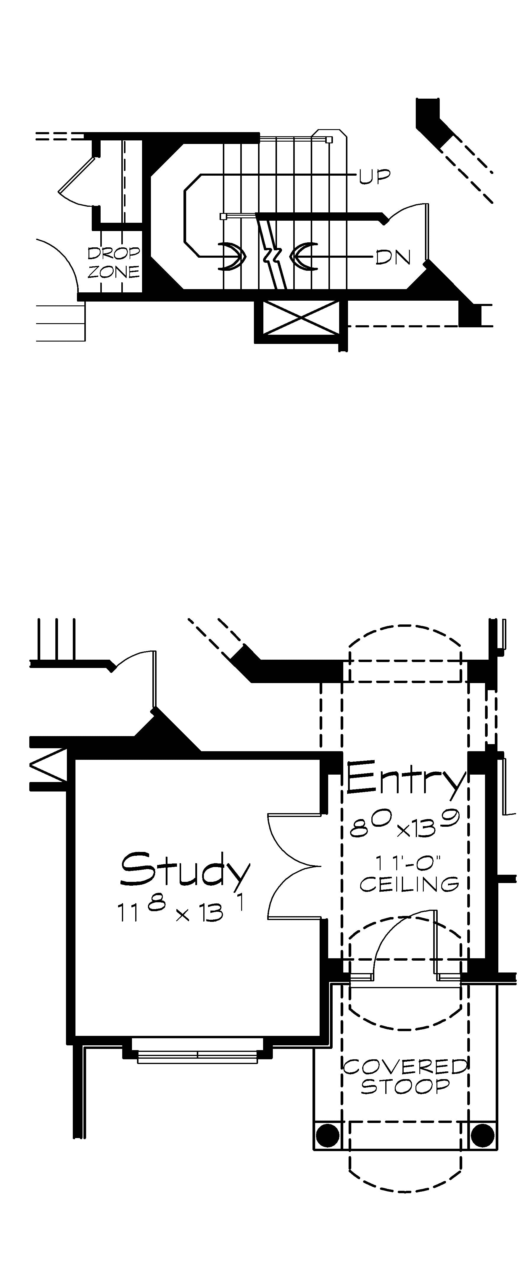 AB7773-A European House Floor Plan Options , 4 Bedrooms, 3.5 Bathrooms | Korbyn House Plan 