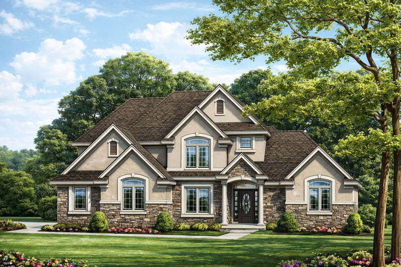European House Plan with Two-Story Family Room & 3-Car Garage | 2,999 Sq Ft