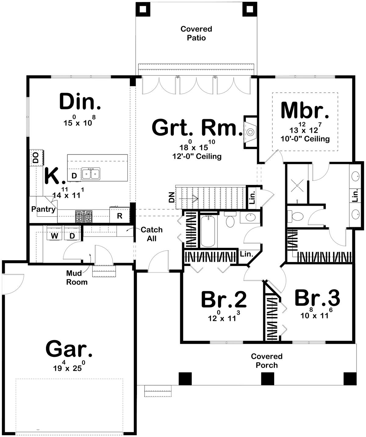 Clemons House Plan - Archival Designs House Plans, floor plan