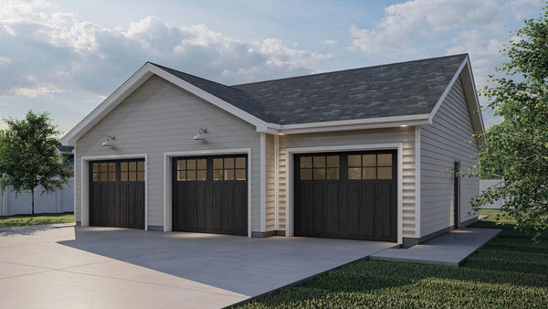 Buffington Garage Plan | Traditional Style Garage Plan | One Story ...