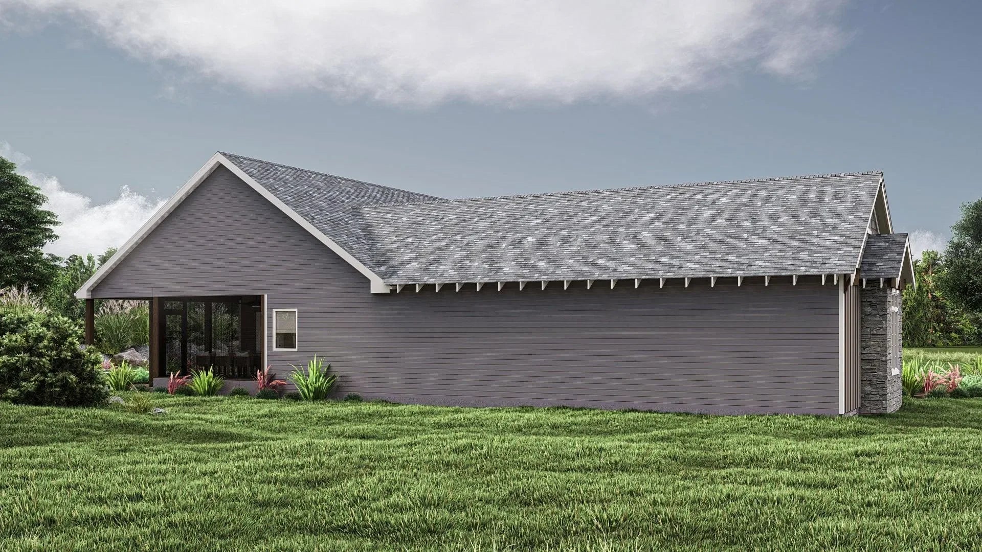 Ozark House Plan | Craftsman Style House Plan | One Story House Plan