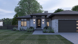 G7890-A Prairie House Porch, 3 Bedrooms, 2 Bathrooms | Pacific Woods 29676 