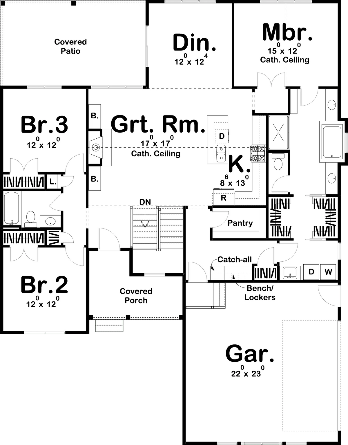 Cherry Creek House Plan - Archival Designs House Plans, floor plan