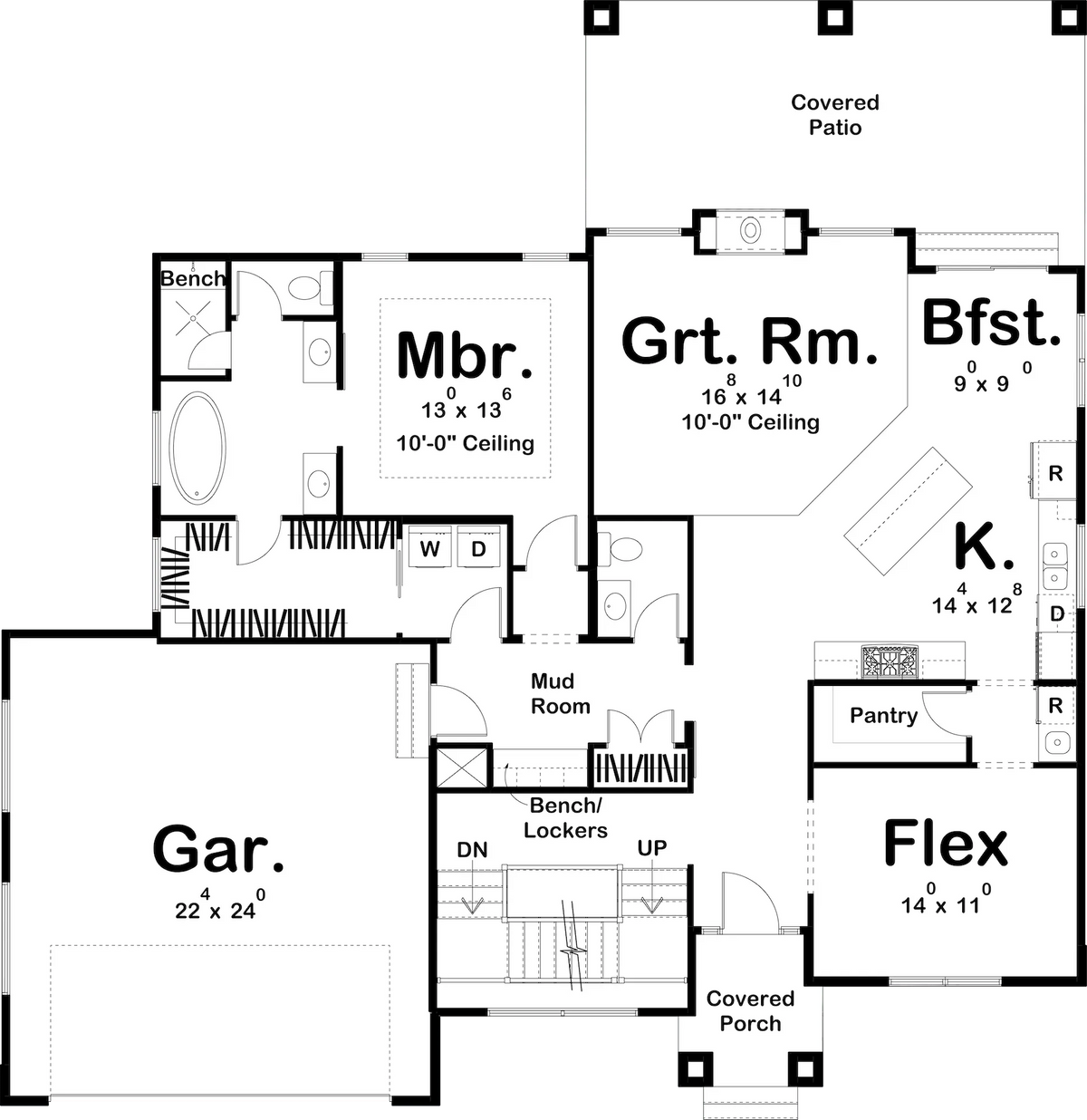 Summit House Plan - Archival Designs House Plans, floor plan