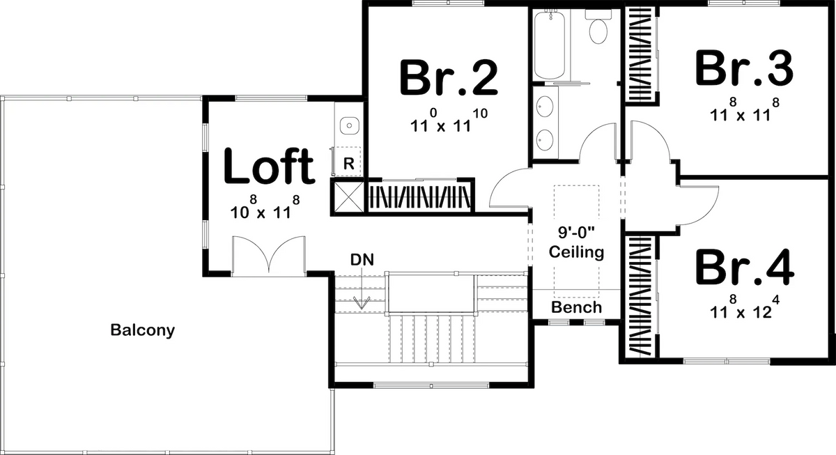 Summit House Plan - Archival Designs House Plans, floor plan