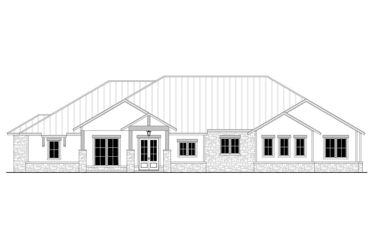 Odessa House Plan - Front Elevation