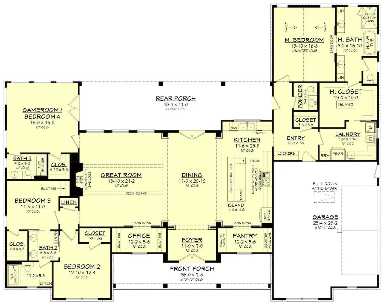 Donelson House Plan - Archival Designs House Plans