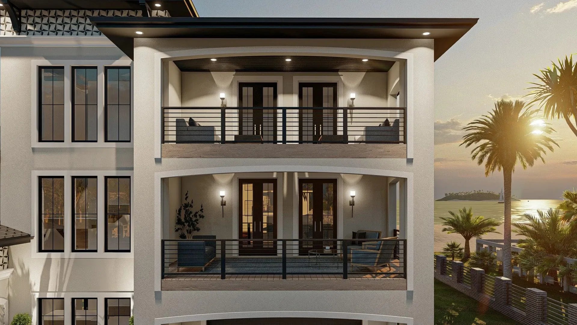 Siesta Key House Plan|Beach House Plan| Three Story House Plan