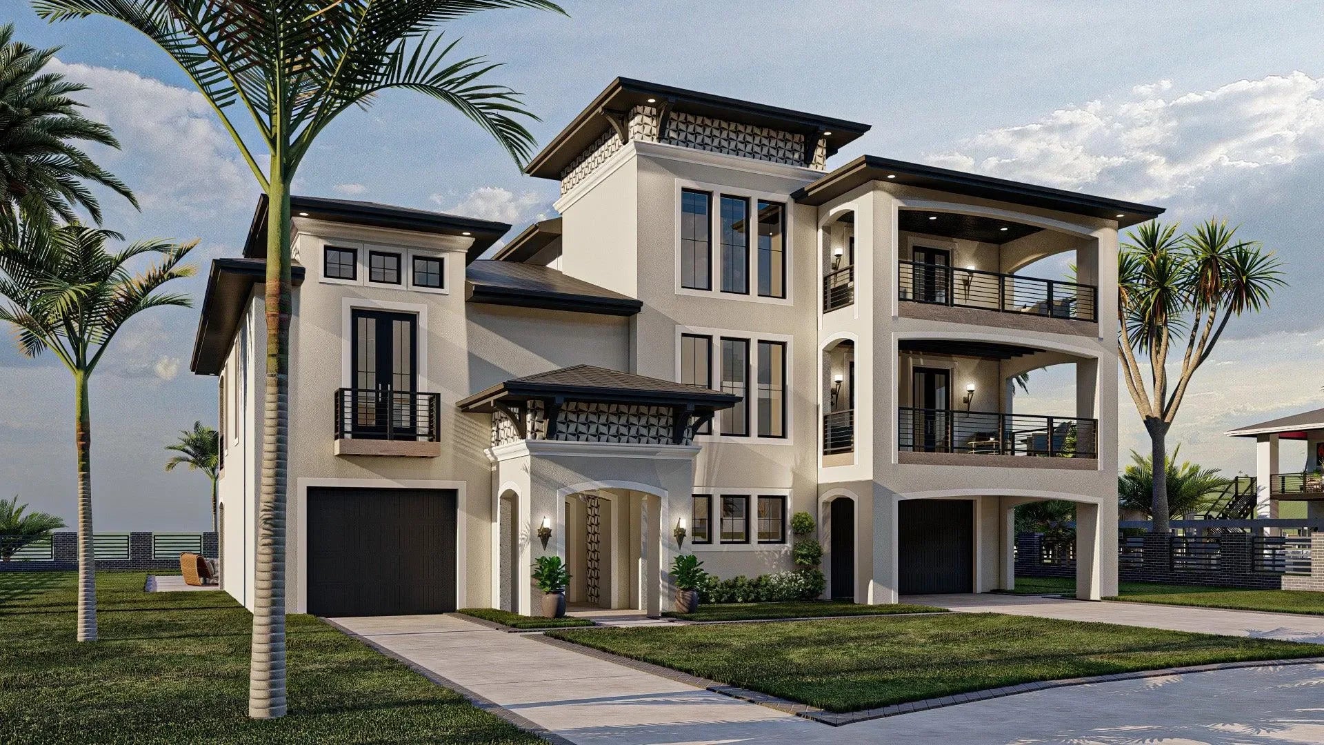 Siesta Key House Plan|Beach House Plan| Three Story House Plan