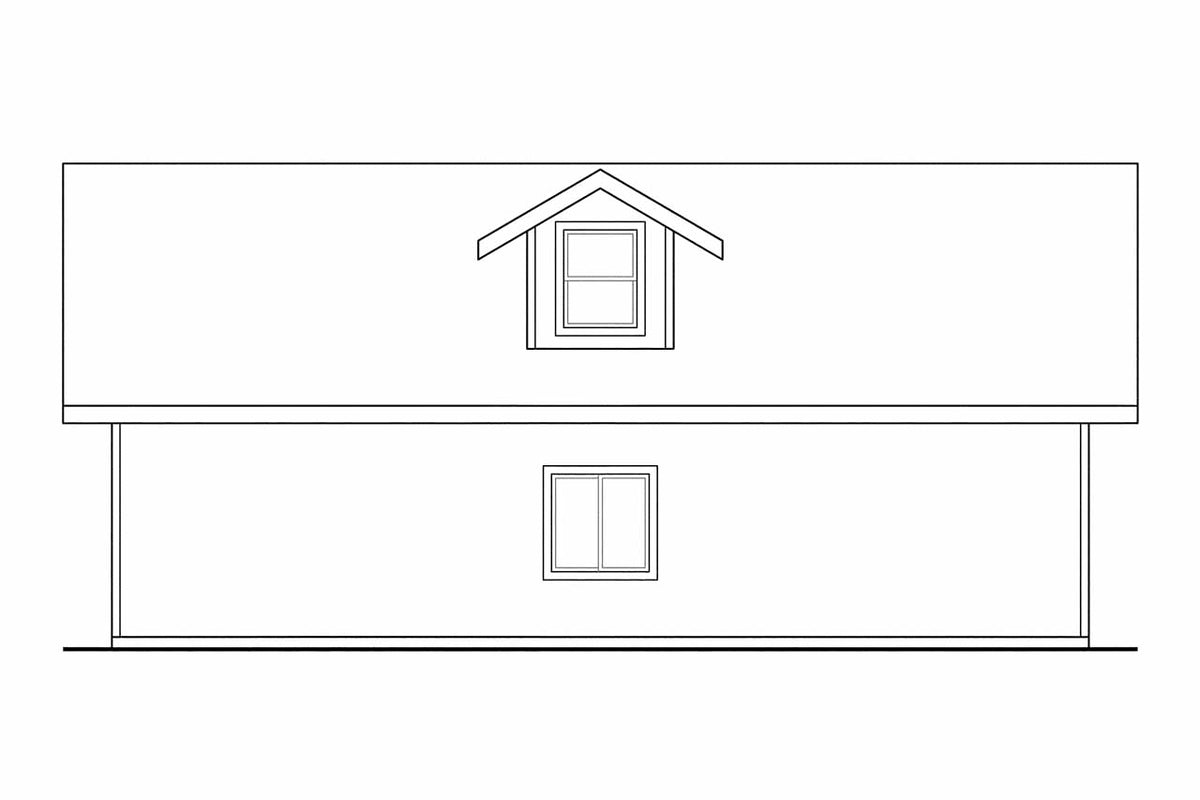 AM7204-A Garage Plan with Bonus Elevation