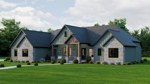 AJ7855-A Modern Farmhouse, 2 to 3 Bedrooms, 2.5 Bathrooms | Plan VD1066 Exterior-2