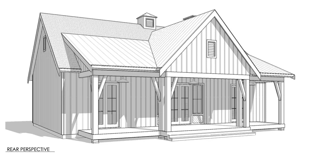 Cottonwood House Plan - Archival Designs House Plans