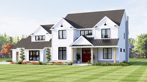 Q8425-A Modern Farmhouse, 5 Bedrooms, 4.5 Bathrooms | 20104 House Plan Exterior-4