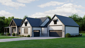 AJ7980-A Modern Farmhouse, 3 Bedrooms, 4.5 Bathrooms | Plan 1068 Exterior-2
